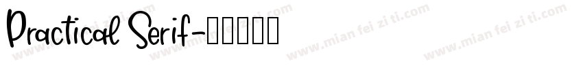 Practical Serif字体转换